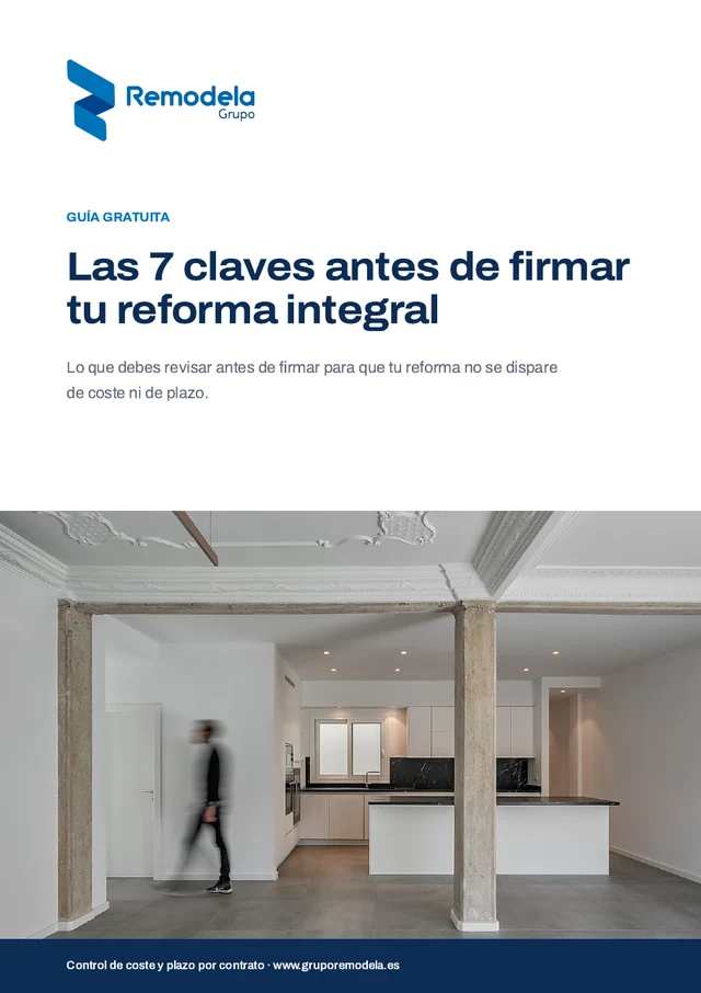 Portada de la guía gratuita Las 7 claves antes de firmar tu reforma integral