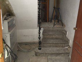 Estado inicial de acceso a escalera en Planta Baja.