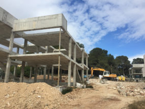 Estado inicial de la promoción de unifamiliares